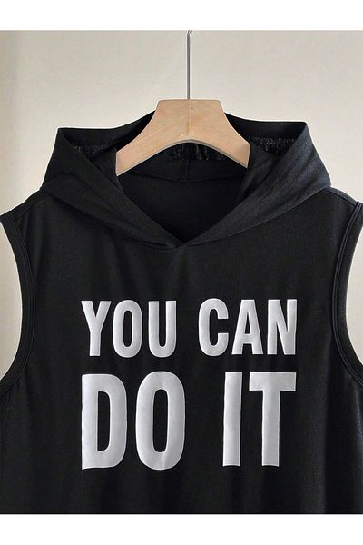 ACTIVE MODA Men's Gym Sports Singlet Printed the Happiness