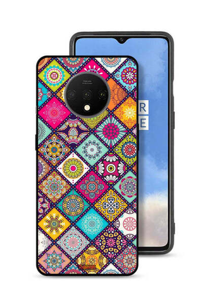 Tolwak غطاء حماية لهاتف OnePlus 7T بنمط مربعات ماندالا