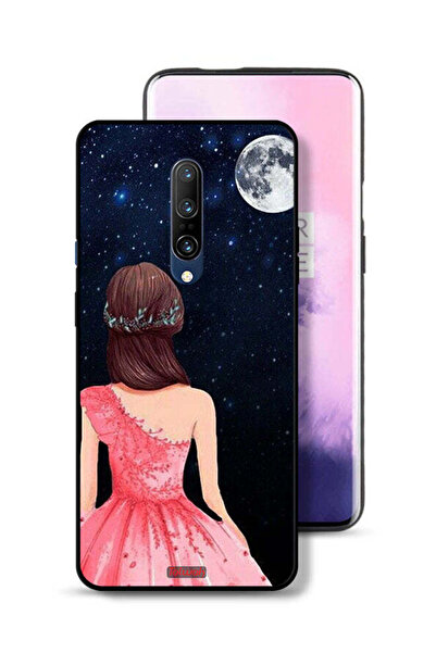 Tolwak غطاء حماية لهاتف OnePlus 7 Pro برسومات فتاة وقمر