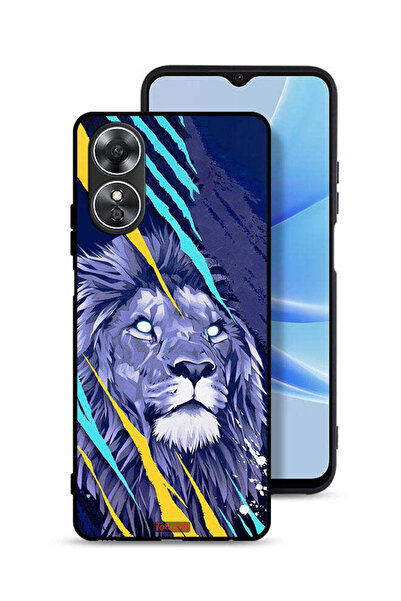Tolwak غطاء حماية Oppo A17 بتصميم الأسد الملك