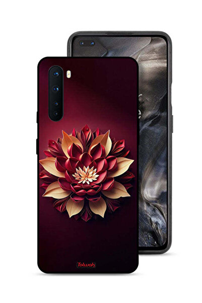 Tolwak غطاء حماية لهاتف OnePlus Nord بتصميم زهور تجريدية
