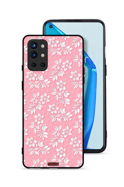 Tolwak OnePlus 9R 5G Protective Case Cover Flowers Background Pattern