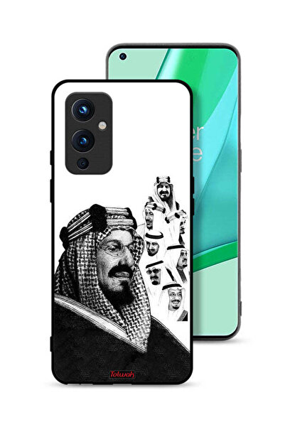 Tolwak غطاء حماية لهاتف OnePlus 9 5G، ملصق فني أبيض وأسود لملوك المملكة العرب...