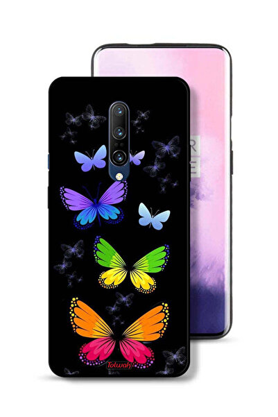 Tolwak غطاء حماية لهاتف OnePlus 7 Pro بنقشة فراشات ملونة