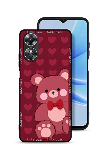 Tolwak غطاء حماية لهاتف Oppo A17 - الدب المحظوظ