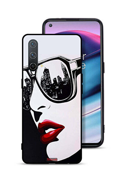 Tolwak غطاء حماية لهاتف OnePlus Nord CE 5G بتصميم وجه فتاة وفن تجريدي
