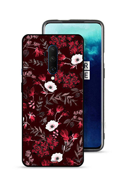 Tolwak غطاء حماية لهاتف OnePlus 7T Pro مزين بزهور صغيرة وأوراق استوائية