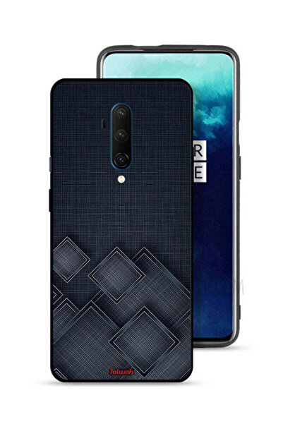 Tolwak OnePlus 7T Pro Protective Case Cover Squares Pattern On Cloth