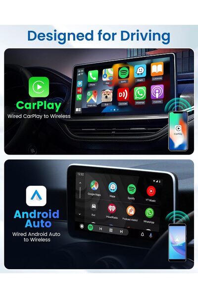 carlinkit محول CarPlay/Android Auto اللاسلكي 5.0