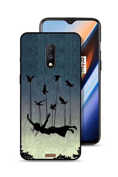 Tolwak غطاء حماية لهاتف OnePlus 7 بتصميم طيور تحمل فتاة ساقطة