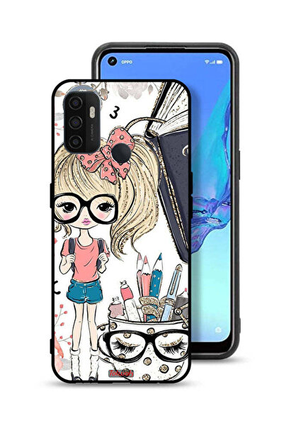 Tolwak غطاء حماية Oppo A53s بتصميم فتاة وحيد القرن