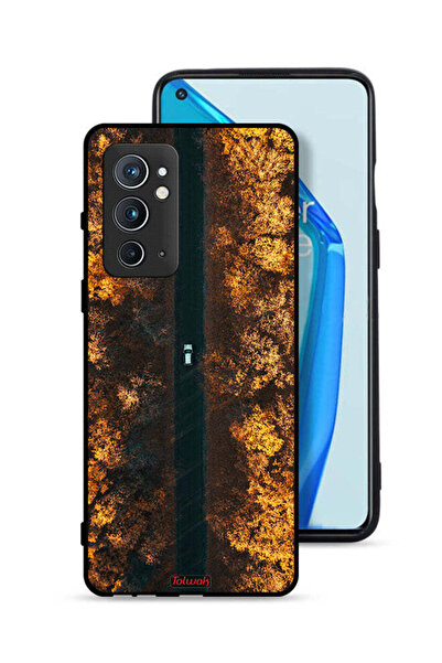Tolwak غطاء حماية لهاتف OnePlus 9RT 5G مطبوع عليه صورة طريق في أشجار الخريف