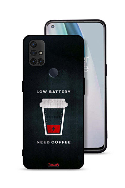 Tolwak غطاء حماية لهاتف OnePlus Nord N10 5G - بطارية منخفضة - يحتاج إلى قهوة