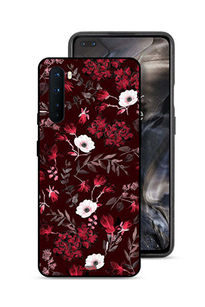 Tolwak غطاء حماية لهاتف OnePlus Nord بنقشة زهور صغيرة وأوراق استوائية