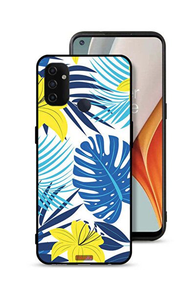 Tolwak غطاء حماية لهاتف OnePlus Nord N100 برسومات ريش وزهور