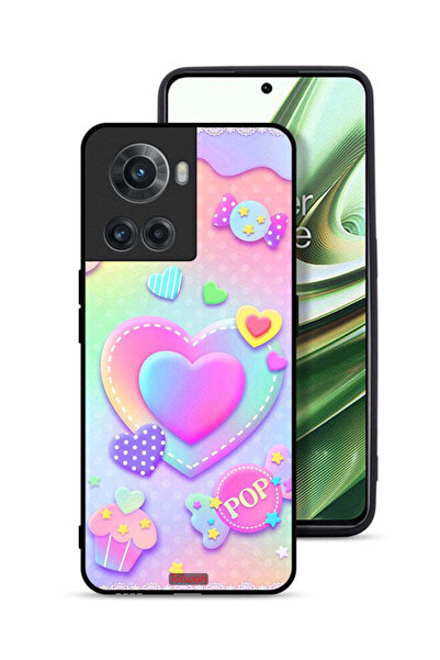 Tolwak غطاء حماية لهاتف OnePlus 10R 5G برسومات قلوب البوب