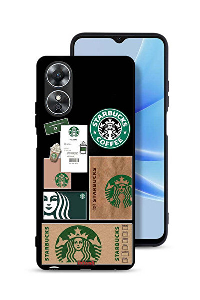 Tolwak غطاء حماية لهاتف Oppo A17 - ملصق ستاربكس