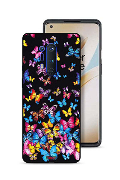Tolwak غطاء حماية لهاتف OnePlus 8 Pro بنقشة فراشات ملونة