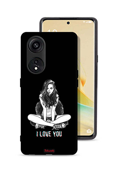 Tolwak غطاء حماية لهاتف Oppo A1 Pro - رسم "أحبك"