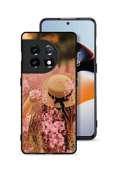 Tolwak غطاء حماية لهاتف OnePlus 11 5G بتصميم فتاة قبعة مزينة بالزهور