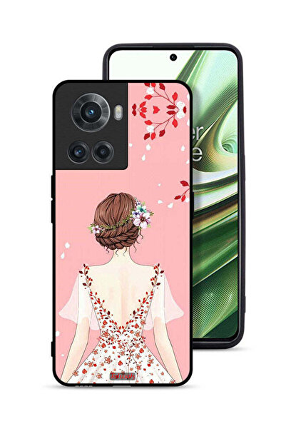 Tolwak غطاء حماية لهاتف OnePlus 10R 5G برسومات فتاة واقفة