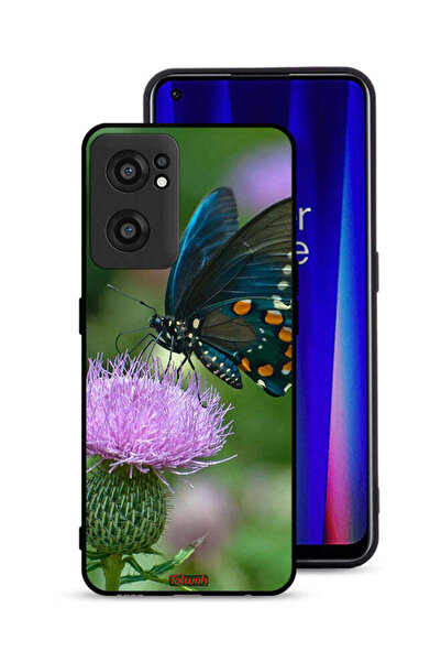 Tolwak OnePlus Nord CE 2 5G Protective Case Cover Butterfly Sitting On Flower