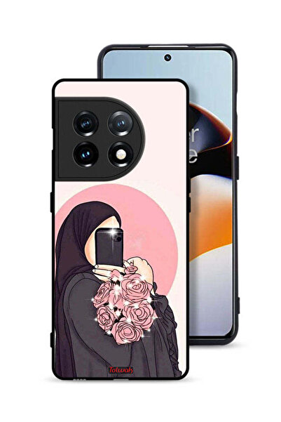 Tolwak غطاء حماية لهاتف OnePlus 11 5G مع فن التقاط صور سيلفي أثناء حمل الزهور