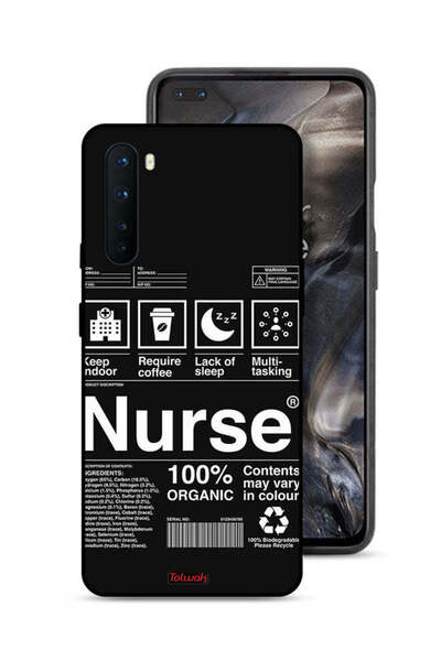Tolwak غطاء حماية لهاتف OnePlus Nord مع ملصق ممرضة
