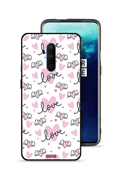 Tolwak غطاء حماية لهاتف OnePlus 7T Pro بنمط فني بنمط الحب والقلب