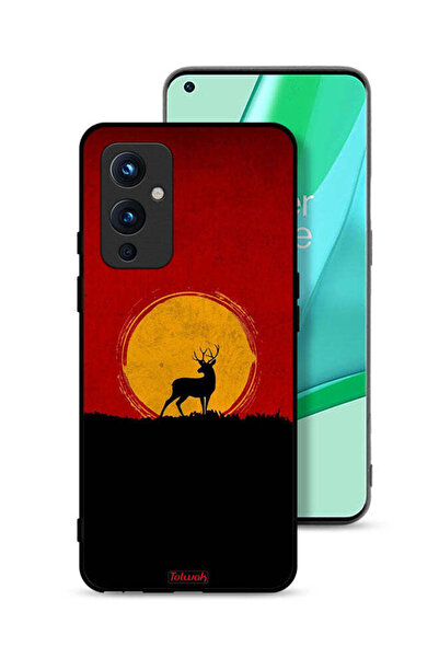 Tolwak غطاء حماية لهاتف OnePlus 9 5G بتصميم غزال وقمر