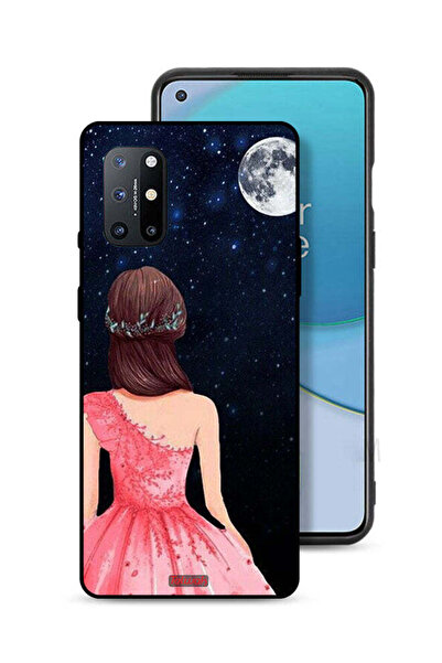 Tolwak غطاء حماية لهاتف OnePlus 8T 5G برسومات فتاة وقمر