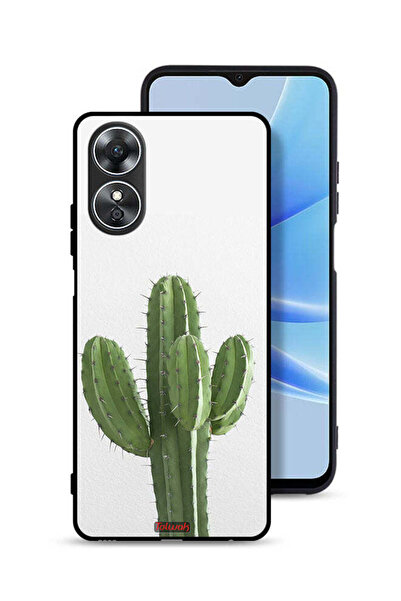 Tolwak غطاء حماية لهاتف Oppo A17 بنقشة نبات الصبار