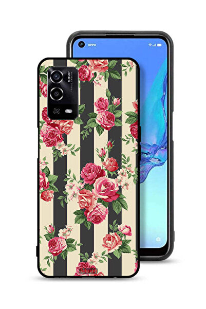 Tolwak Oppo A55 4G Protective Case Cover Roses Pattern