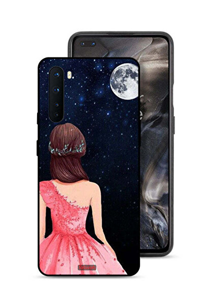 Tolwak غطاء حماية OnePlus Nord بتصميم فتاة وقمر