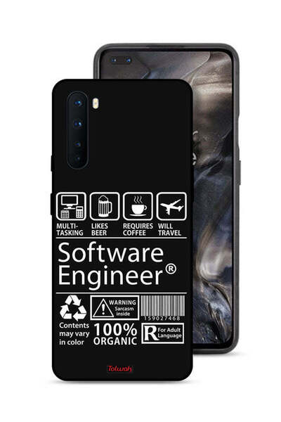 Tolwak غطاء حماية لهاتف OnePlus Nord، ملصق مهندس برمجيات