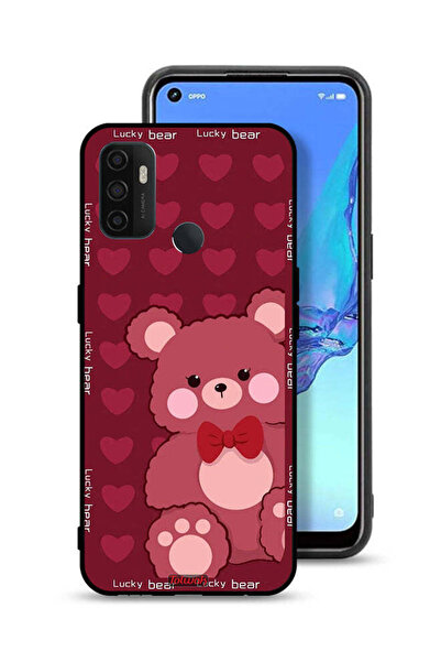 Tolwak غطاء حماية لهاتف Oppo A32 - الدب المحظوظ