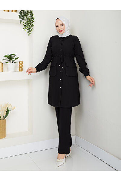 BELLİNA Kadın Yazlık Çilek Kumaş Spor Takım