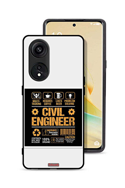 Tolwak غطاء حماية لهاتف Oppo A1 Pro - ملصق مهندس مدني