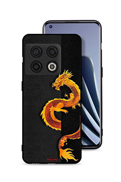 Tolwak غطاء حماية لهاتف OnePlus 10 Pro 5G برسومات فن التنين