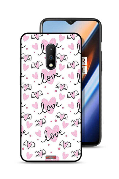Tolwak غطاء حماية لهاتف OnePlus 7 بنمط فني بنمط الحب والقلب