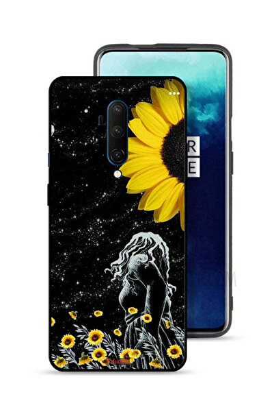 Tolwak غطاء حماية لهاتف OnePlus 7T Pro بتصميم فتاة تنظر إلى فن القمر