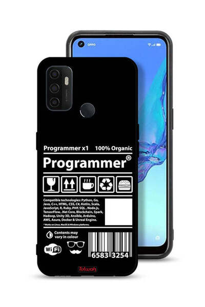 Tolwak غطاء حماية وملصق برمجة لهاتف Oppo A53s