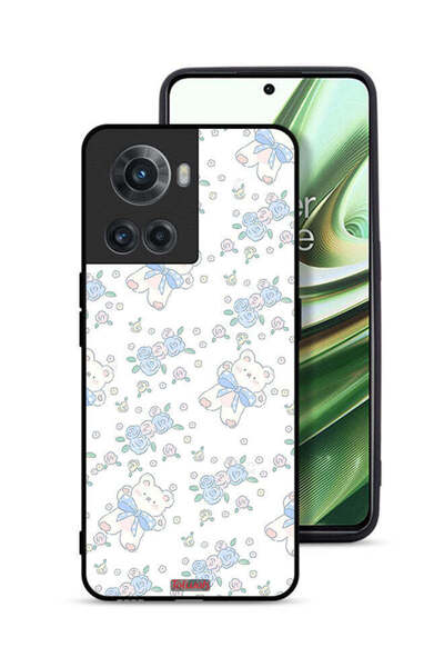 Tolwak غطاء حماية لهاتف OnePlus 10R 5G مع دب تيدي لطيف وأيقونة زهور