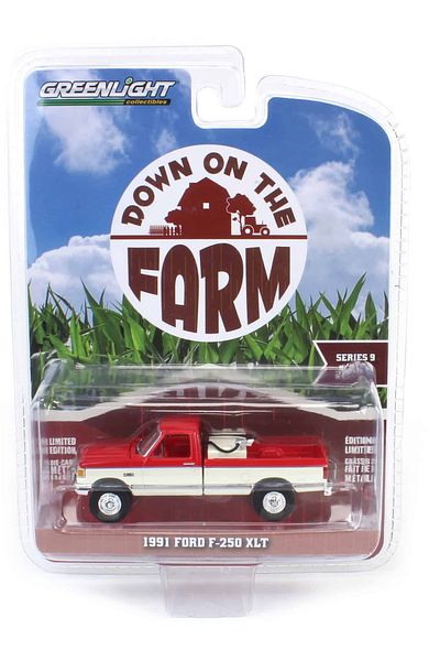 Greenlight Down on the Farm Series - 1991 Ford F-250 Xlt Diecast Model Car