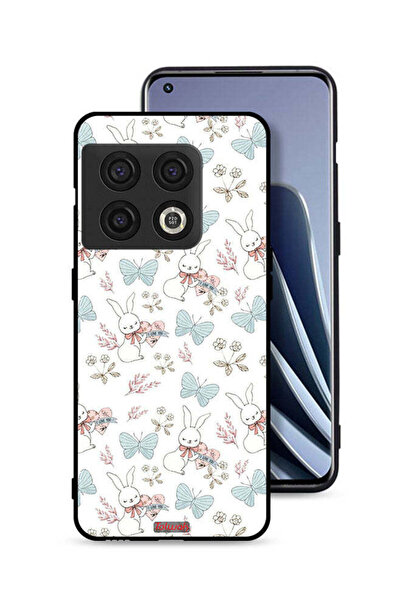 Tolwak غطاء حماية لهاتف OnePlus 10 Pro 5G بطبعة أرنب وفراشات