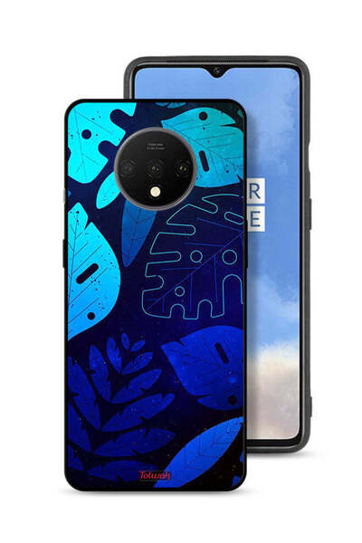 Tolwak OnePlus 7T Protective Case Cover Leaves Pattern
