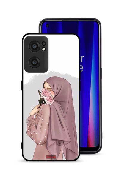 Tolwak غطاء حماية لهاتف OnePlus Nord CE 2 5G برسومات فتاة تحمل ورودًا