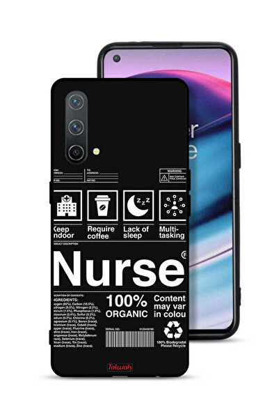 Tolwak غطاء حماية لهاتف OnePlus Nord CE 5G بملصق ممرضة