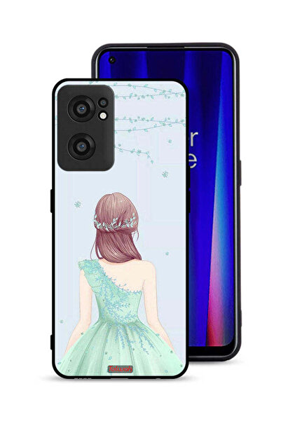 Tolwak غطاء حماية لهاتف OnePlus Nord CE 2 5G بطبعة فتاة لطيفة ترتدي فستانًا م...