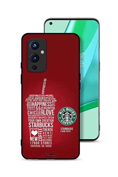 Tolwak غطاء حماية لهاتف OnePlus 9 5G بملصق قهوة